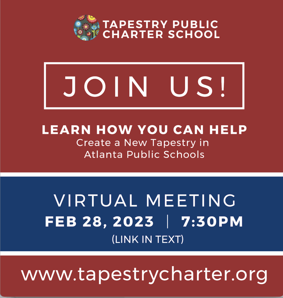 Tapestry Public Charter School virtual meeting