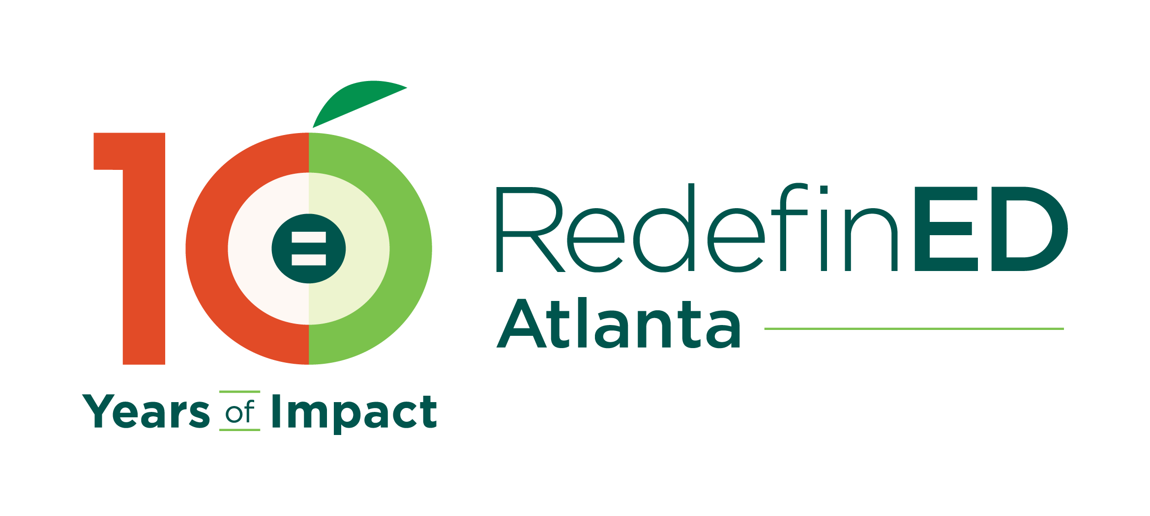 RedefinED Atlanta logo 10 years of impact